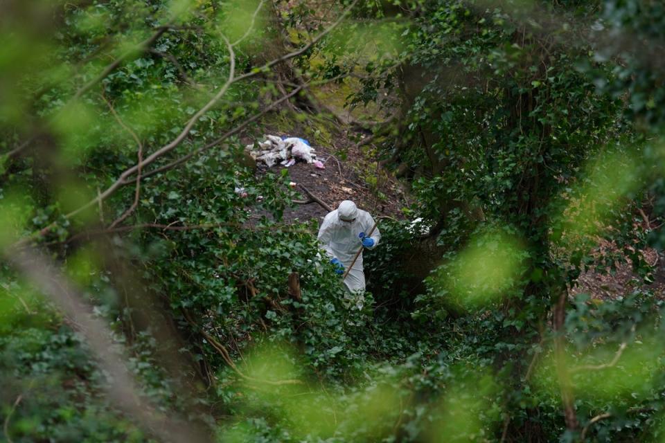 Officers have been conducting a murder investigation after the human remains were found at Kersal Wetlands on Thursday evening (Peter Byrne/PA Wire)