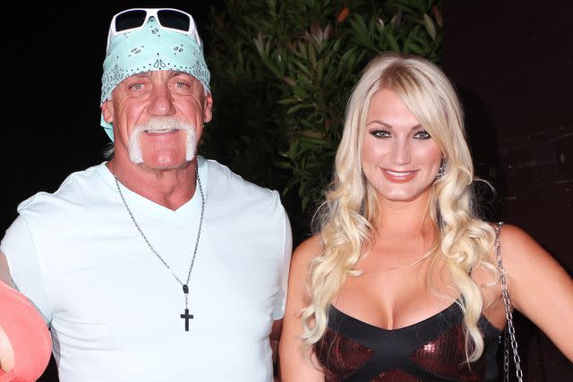 <p>WireImage</p> Hulk Hogan and Brooke Hogan attend Brooke Hogan's portrait unveiling at Women In cages exhibit at Cafeina Lounge
