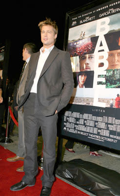 Brad Pitt at the Los Angeles premiere of Paramount Classics' Babel