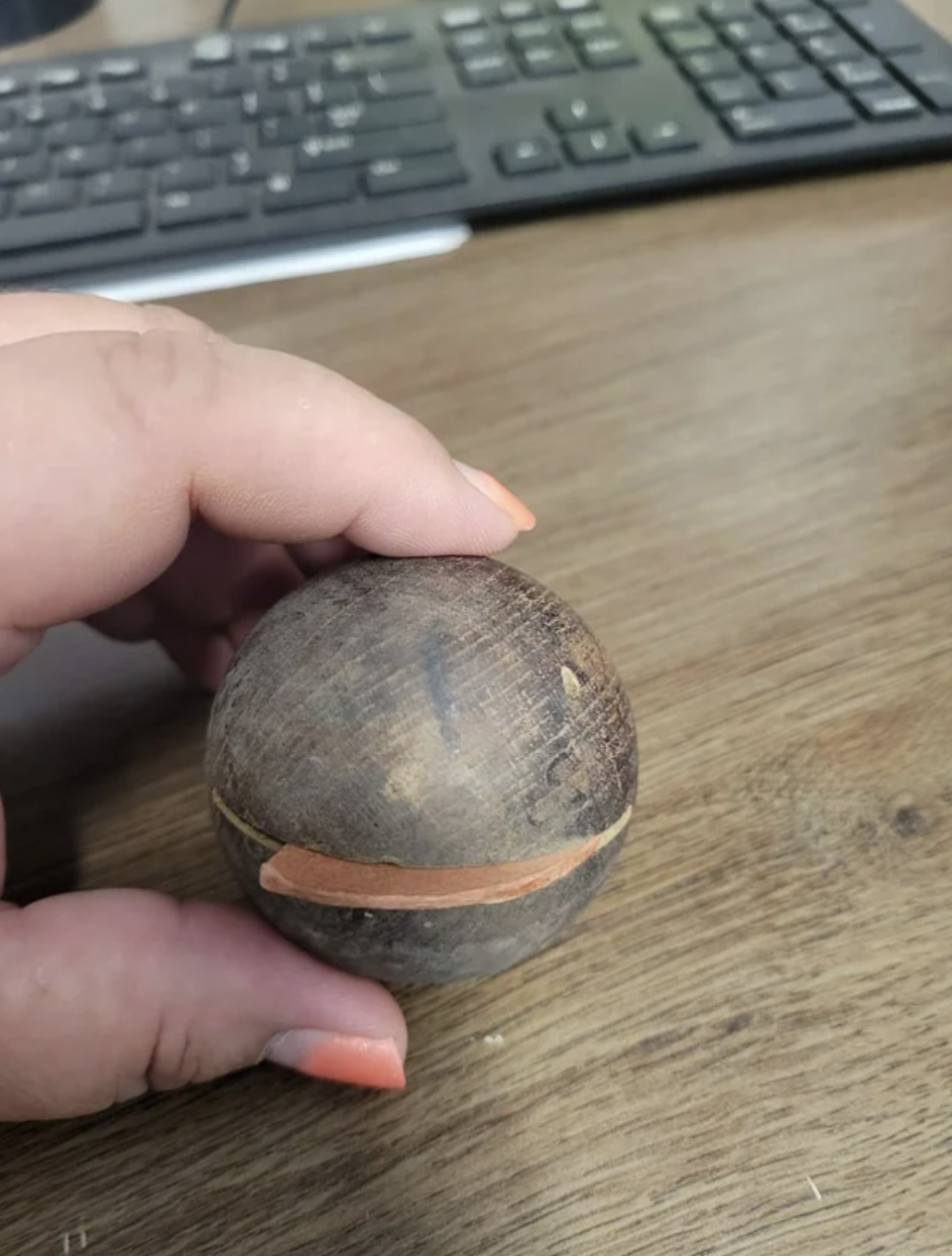 wooden ball
