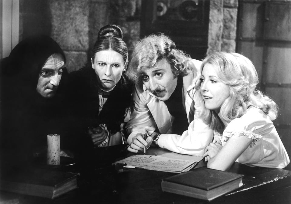 From left: Marty Feldman, Cloris Leachman, Gene Wilder and Teri Garr in ‘Young Frankenstein’ (1974) - Credit: Everett Collection