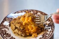 <p>Don't fancy yourself a sweet potato lover? You'll have a serious change of heart after trying this dish, which Ree's mother and aunt used to make every Thanksgiving.</p><p><strong><a href="https://www.thepioneerwoman.com/food-cooking/recipes/a11302/soul-sweet-taters-step-by-step-recipe/" rel="nofollow noopener" target="_blank" data-ylk="slk:Get the recipe.;elm:context_link;itc:0;sec:content-canvas" class="link ">Get the recipe.</a></strong> </p>