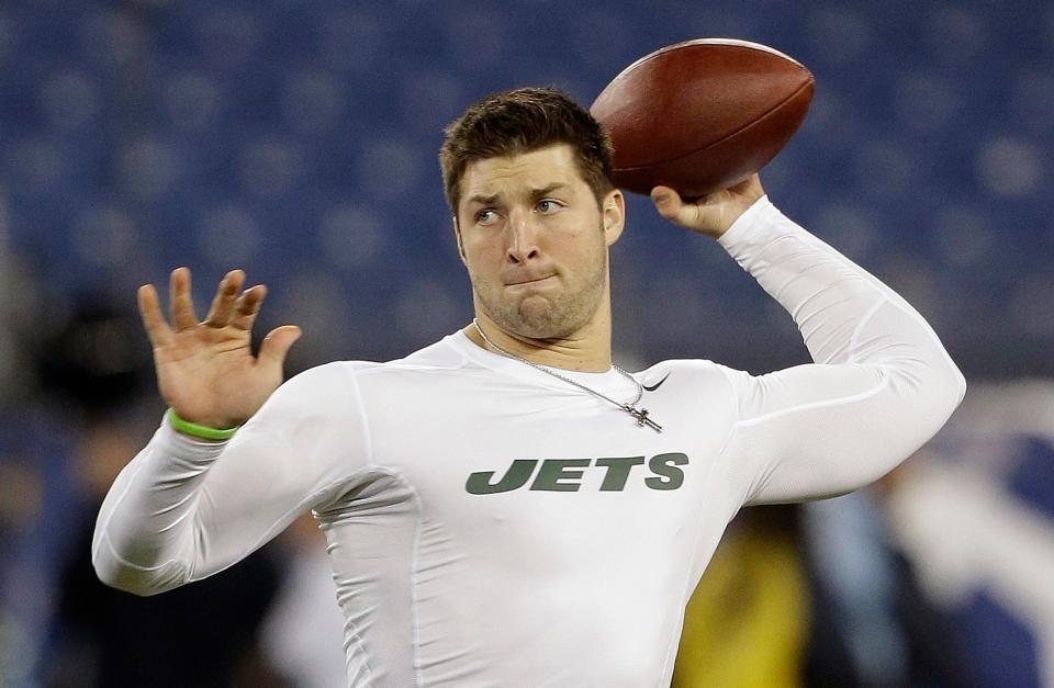 During his short stint with the New York Jets, Gators great Tim Tebow had a sandwich at the Carnegie Deli named after him called The Jetbow.