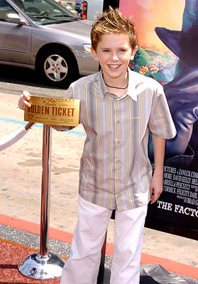 Freddie Highmore at the LA premiere of Warner Bros. Pictures' Charlie and the Chocolate Factory