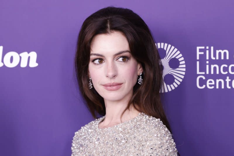 Anne Hathaway arrives at the red carpet event for "Armageddon Time" at the 60th New York Film Festival at Alice Tully Hall, Lincoln Center on October 12, 2022, in New York City. The actor turns 41 on November 12. File Photo by John Angelillo/UPI