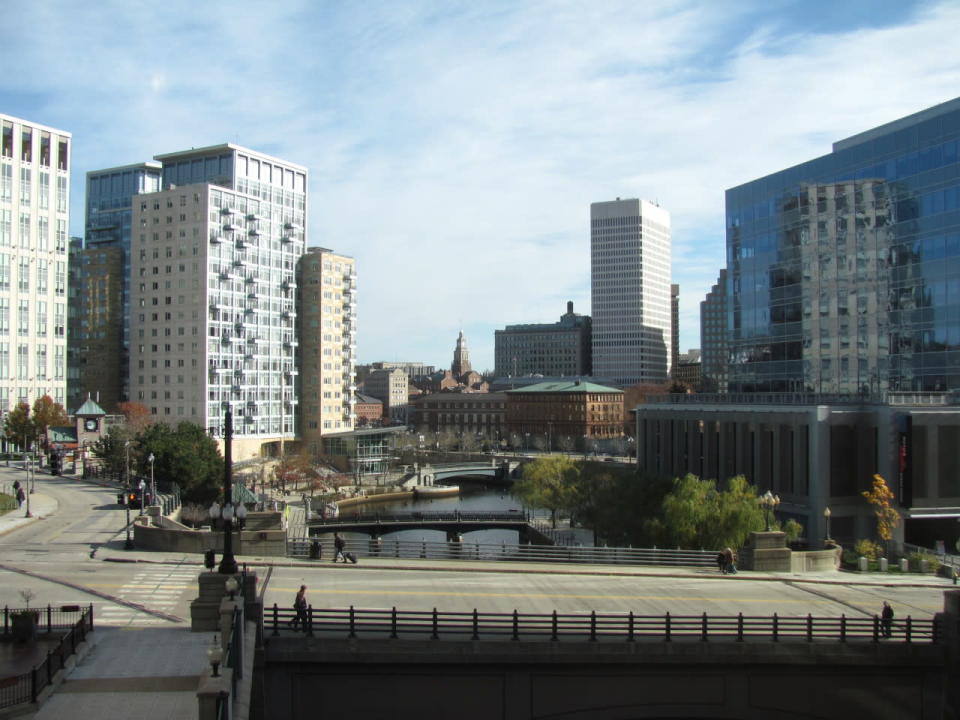 39. Providence-Warwick, Rhode Island. Percentage without health insurance: 9.0%. Percentage that is food-insecure: 4.5%. Obesity rate: 28.6%. 2014 unemployment rate: 7.5%.