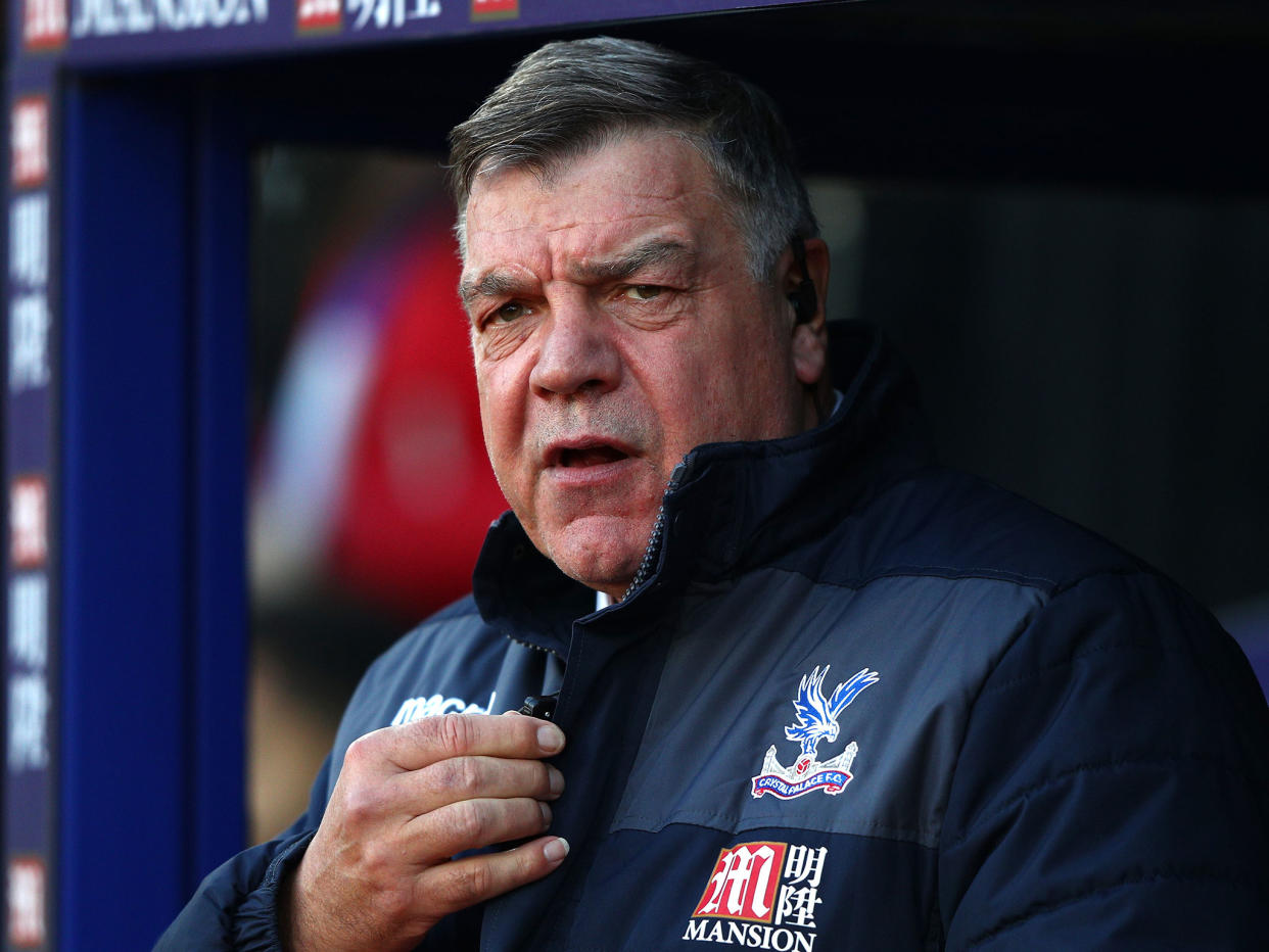 Sam Allardyce is yet to see his Palace side win a game in the Premier League: Getty