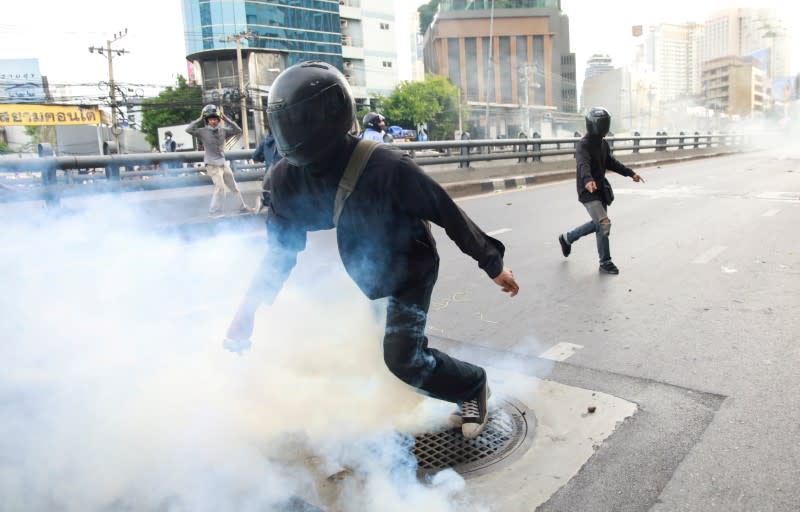 Protest against the government's handling of the COVID-19 pandemic in Bangkok