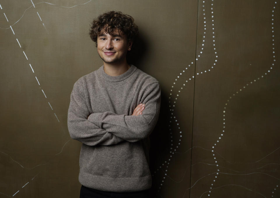 Gabriel LaBelle, a cast member in the film "The Fabelmans," poses for a portrait during the 2022 Toronto International Film Festival, Sunday, Sept. 11, 2022, at the Four Seasons Hotel in Toronto. (AP Photo/Chris Pizzello)