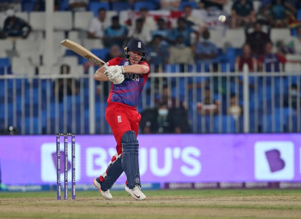 England captain Eoin Morgan made an important 40 off 36 balls against Sri Lanka (Aijaz Rahi/AP/PA) (AP)