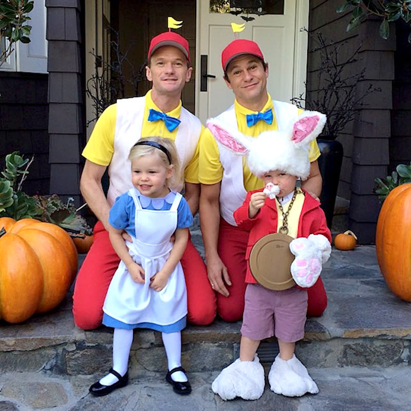 NPH and his fam go down the rabbit hole