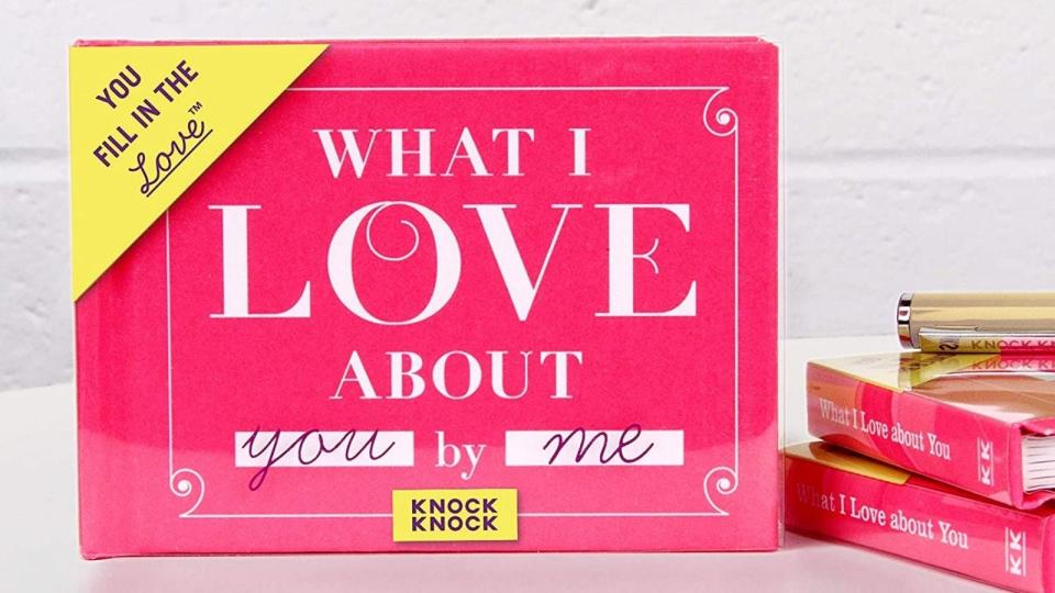 Best Valentine's Day gifts under $50: What I Love About You Fill In The Love Book