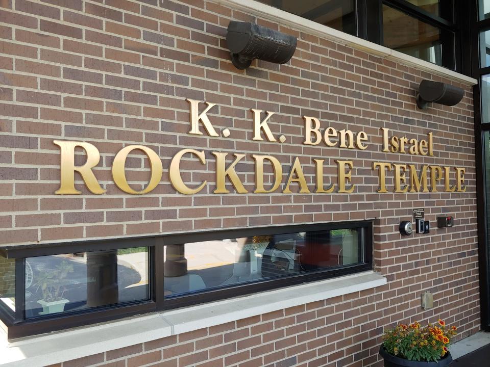 The entrance to Rockdale Temple in Amberley Village.