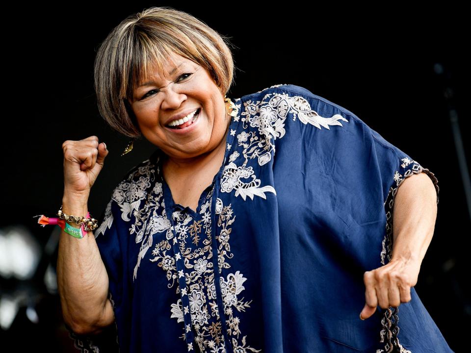 Mavis Staples performs for a spirited crowd at Bonnaroo in Manchester, Tenn., on June 9, 2018.