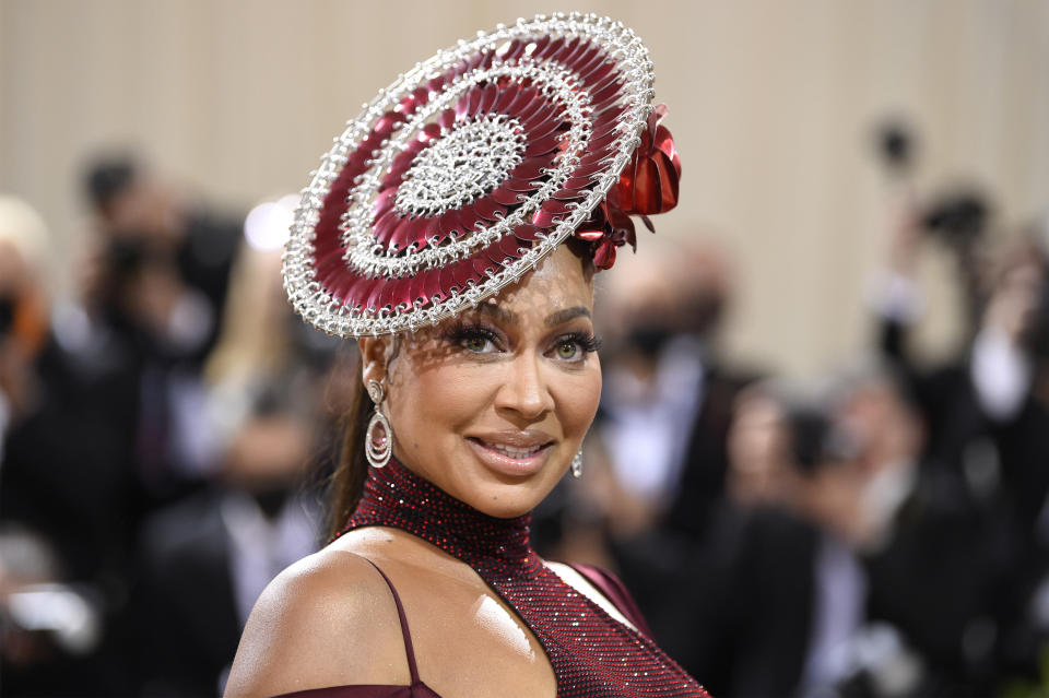 La La Anthony attends The Metropolitan Museum of Art's Costume Institute benefit gala celebrating the opening of the "In America: An Anthology of Fashion" exhibition on Monday, May 2, 2022, in New York. (Photo by Evan Agostini/Invision/AP)