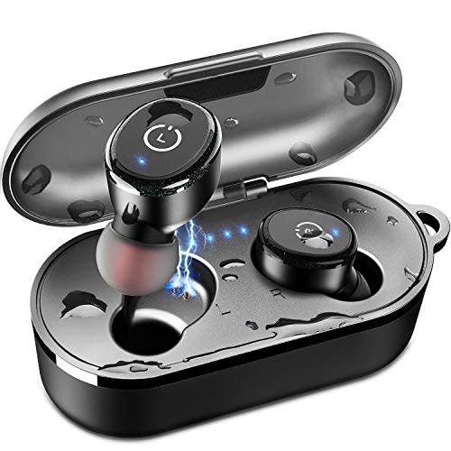 TOZO T10 Bluetooth 5.0 Wireless Earbuds with Wireless Charging Case IPX8 Waterproof TWS Stereo…