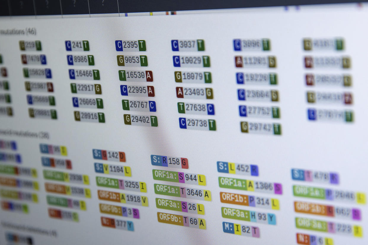 Sequencing laboratory for corona variants