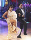 Cheryl Burke and D.L. Hughley perform on "Dancing With the Stars."