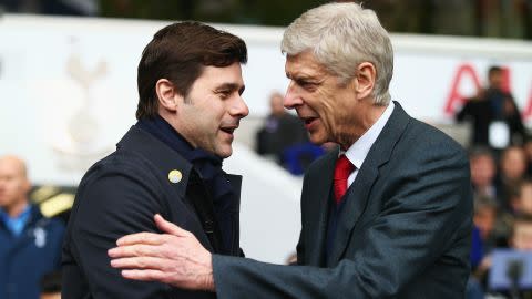 Mauricio Pochettino Arsene Wenger Tottenham Arsenal Premier League