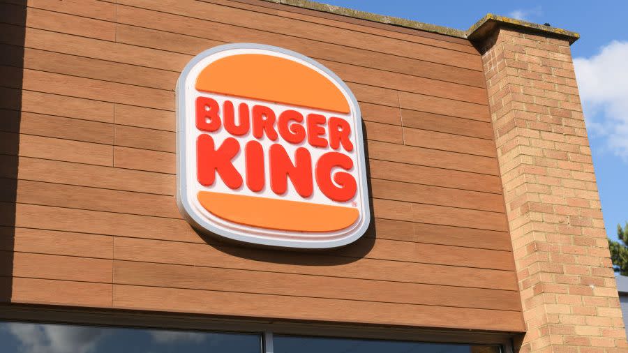 burger king store sign on building exterior, store frontage