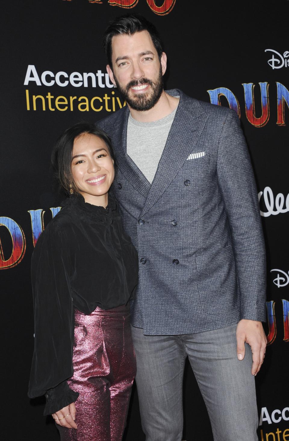 Linda Phan, Drew Scott at arrivals for DUMBO Premiere, The Dolby Theatre at Hollywood and Highland Center, Los Angeles, CA March 11, 2019. Photo By: Elizabeth Goodenough/Everett Collection