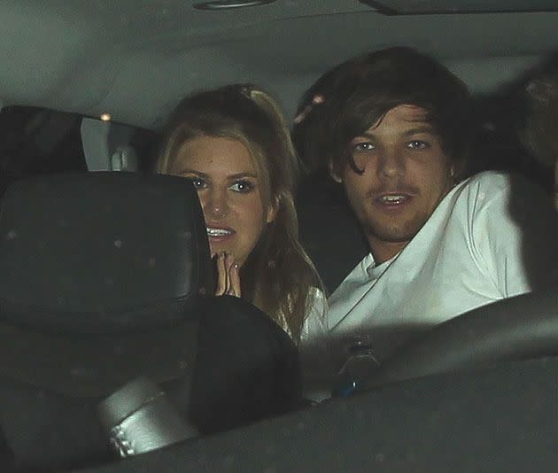 Louis pictured with Briana in May 2015. Photo: Splash News