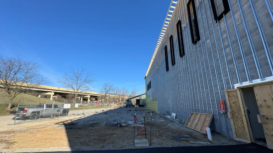 Renovations at LMCU Ballpark on March 29, 2024.