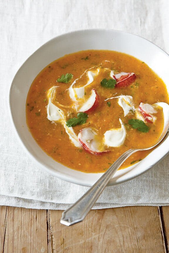 Heirloom Tomato Gazpacho with Lobster