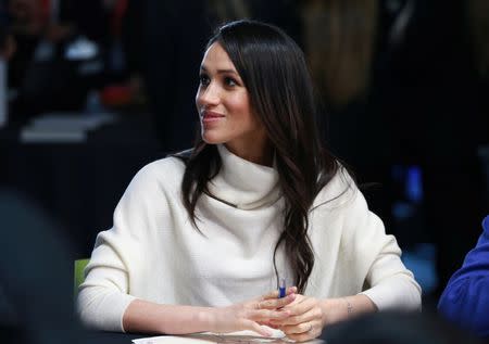 Meghan Markle attends an event at Millennium Point to celebrate International Women's Day in Birmingham, Britain, March 8, 2018. REUTERS/Ian Vogler/Pool/Files
