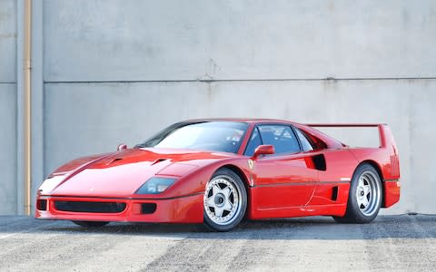 The Ferrari F40 was the first car David Gandy fell in love with - Credit: Tom Wood/Alamy