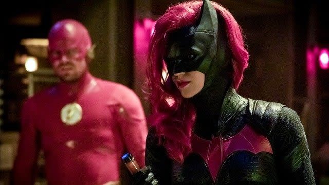 There were Batman hints galore in Part 2 of the DC crossover: 'We created it with a bigger story in mind,' says EP Caroline Dries.