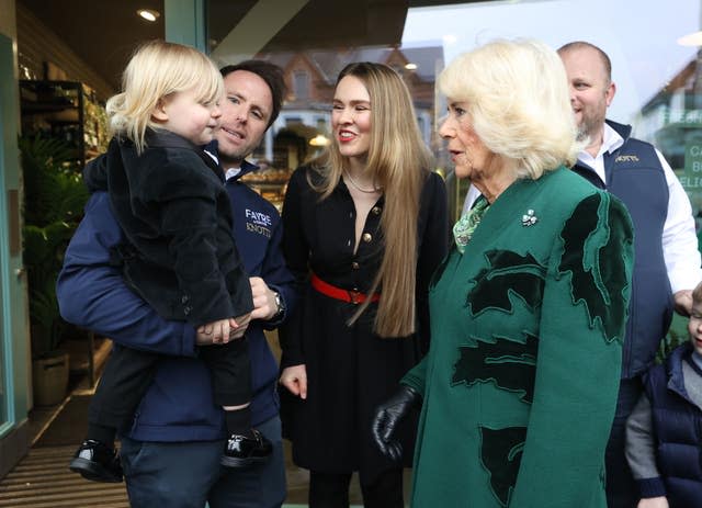 Charles is ‘doing very well’, Camilla tells well-wishers