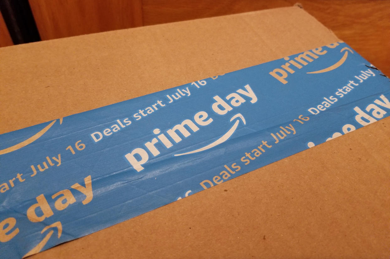 Amazon box for Prime Day. (Photo: Getty Images)