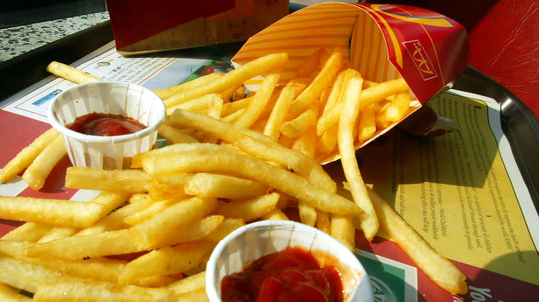 McDonald's fries on tray