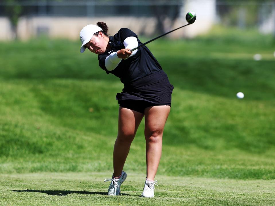 2A golfers compete in the girls state championships at Lakeside Golf Course in West Bountiful on Tuesday, May 16, 2023. | Scott G Winterton, Deseret News