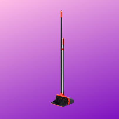 A broom and dustpan set