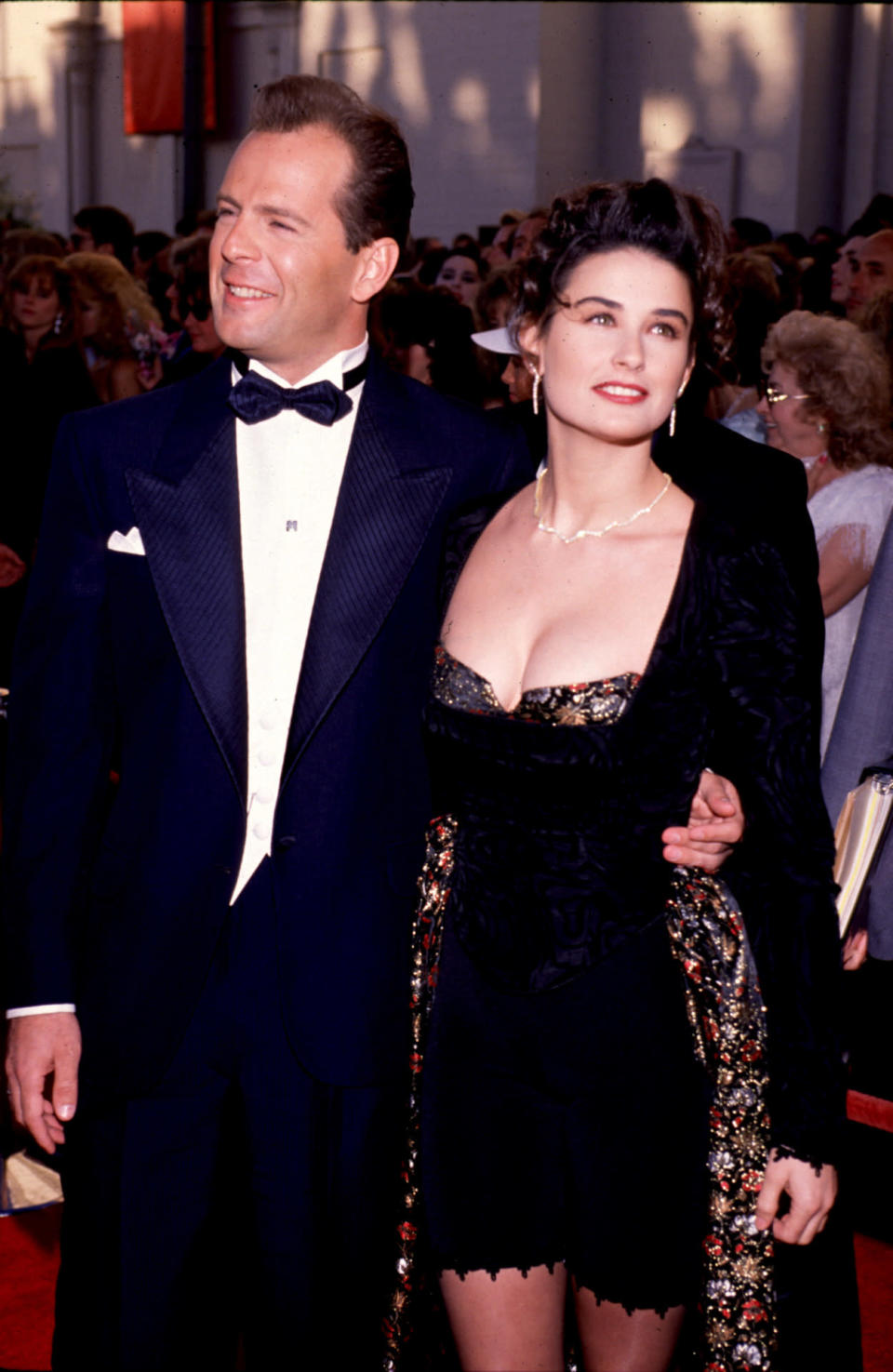 Demi Moore and Bruce Willis at the Academy Awards, 1989