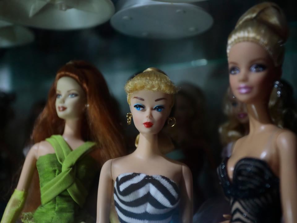 Detail of Luis Roman's Barbie doll collection on August 18, 2022 in Quito, Ecuador.
