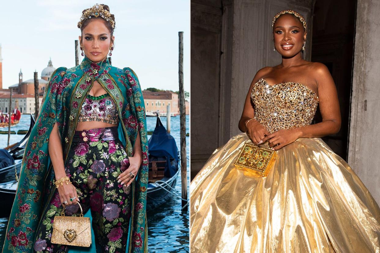 jennifer lopez; jennifer hudson; Dolce&amp;Gabbana Alta Moda Women’s Show in Venice, Italy on Sunday August 29th. Courtesy Dolce&amp;Gabbana