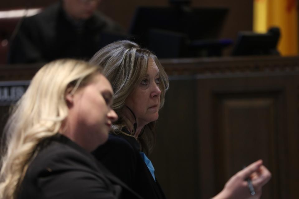 Fifth Judicial District Attorney Dianna Luce listens during a murder trial Oct. 16, 2023 at Eddy County District Court.