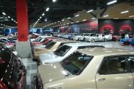 <p>Walking into the main facility is a bit overwhelming, not only due to the significance of the cars present but the sheer number of vehicles on display. Just look how many Skylines I was able to fit in this one photo. You're looking at about one-fourth of the cars in the museum. </p>