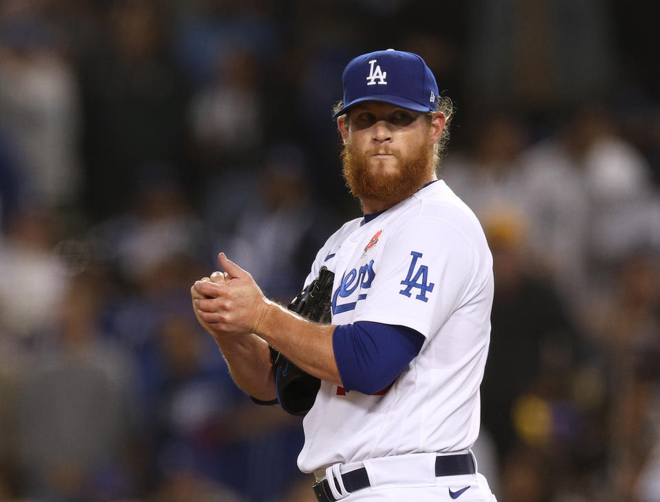 道奇終結者Craig Kimbrel在9局上遭到海盜襲擊，最終道奇也以5比6中斷4連勝(Photo by Harry How/Getty Images)