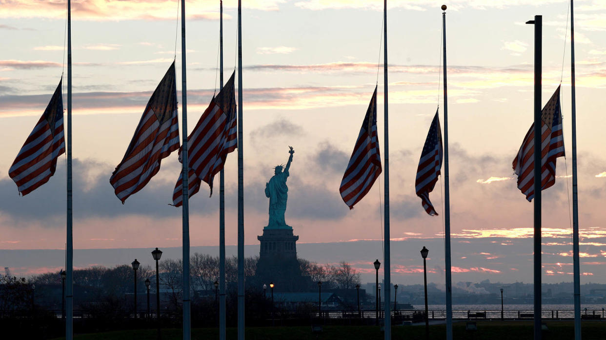 Flags  (Luiz C. Ribeiro / NY Daily News via Getty Images)