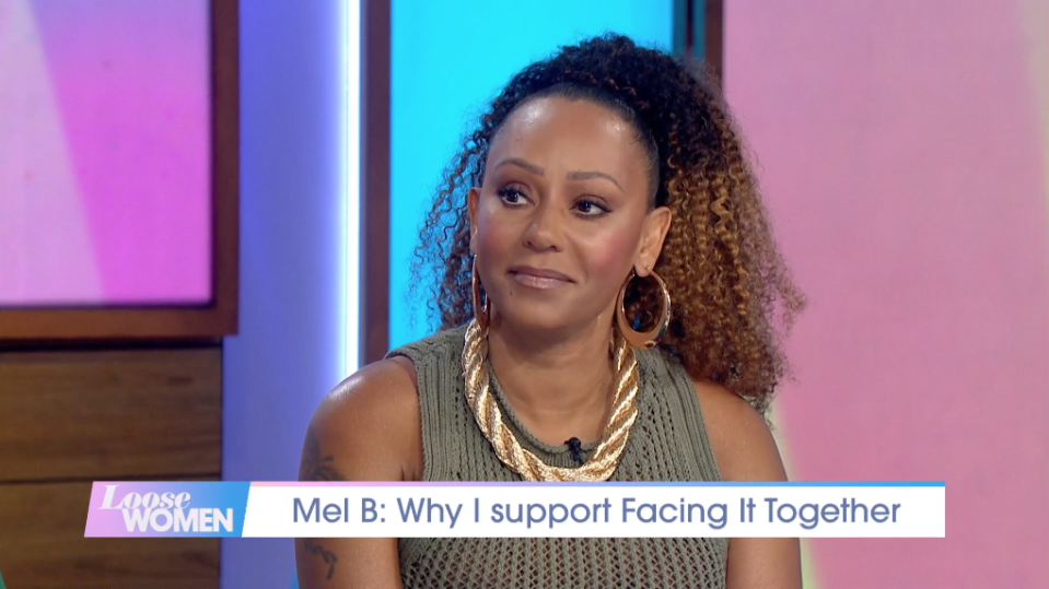 Mel B talks about Spice Girls reuniting. (ITV screengrab)