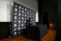 Philadelphia Eagles' Jalen Hurts listens to a question during a news conference at the NFL football team's training facility, Thursday, Feb. 2, 2023, in Philadelphia. The Eagles are scheduled to play the Kansas City Chiefs in Super Bowl LVII on Sunday, Feb. 12, 2023. (AP Photo/Matt Slocum)