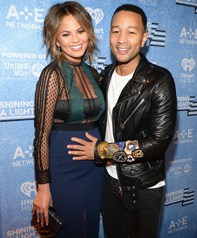 Chrissy Teigen with her husband John Legend.