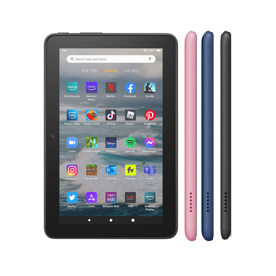 The 2022 edition of the Amazon Fire 7 tablet - Credit: Courtesy of Amazon