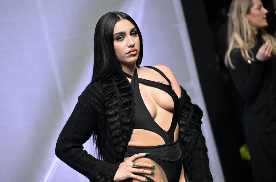 Lourdes Leon attends the Mugler H&M global launch event at the Park Avenue Armory on Wednesday, April 19, 2023, in New York. (Evan Agostini/Invision/AP)