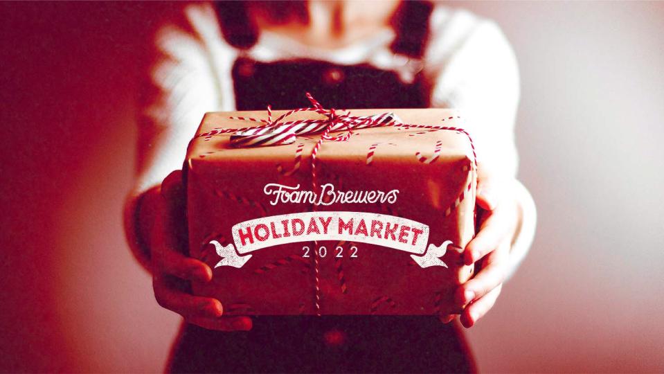 Foam Brewers Holiday Market will feature a wide array of craftspeople offering their creations for sale.