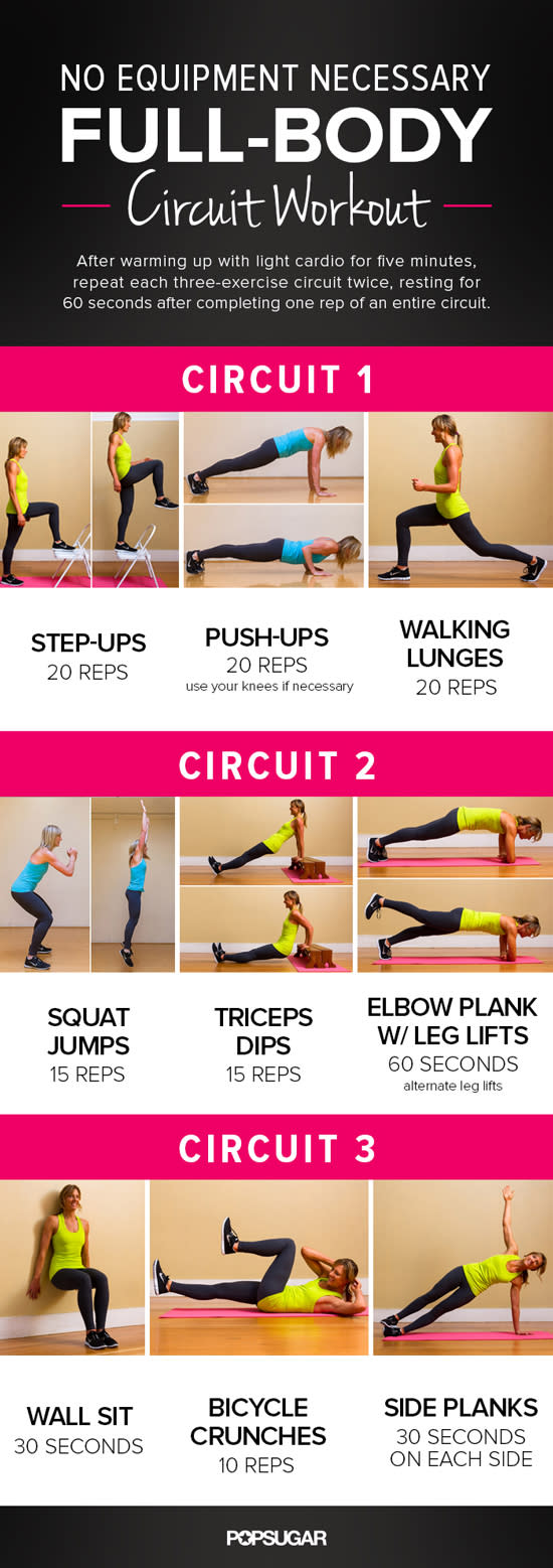 15 Minute Circuit Workout // Full-body